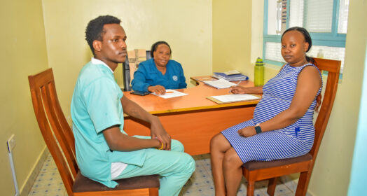 A family consultation at St. Teresa Hospital